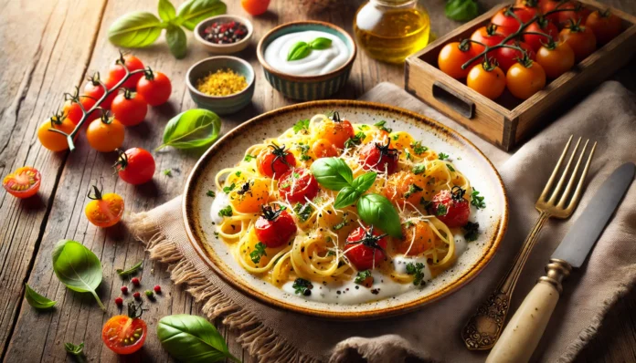 Pasta with Caramelized Tomatoes